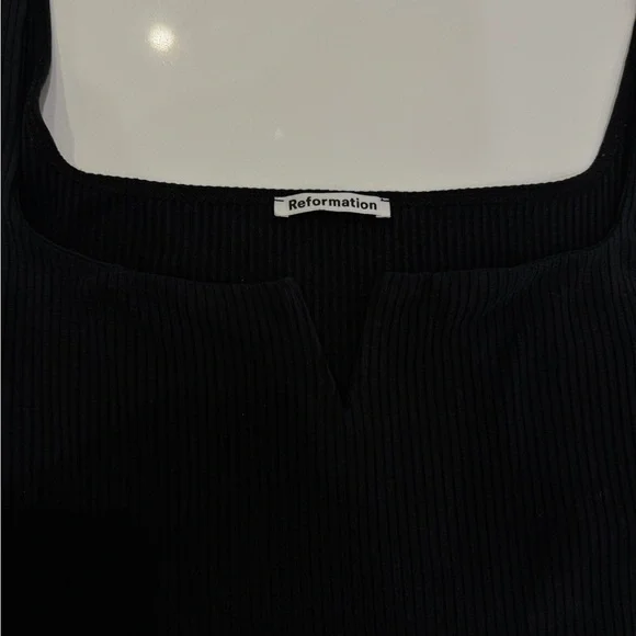 Reformation Ossie Knit Tank - Black Ribbed - size medium - Picture 2 of 7